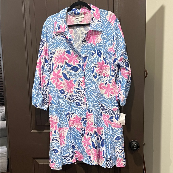 Charter Club Dresses & Skirts - Charter Club Blue and Pink Floral Dress